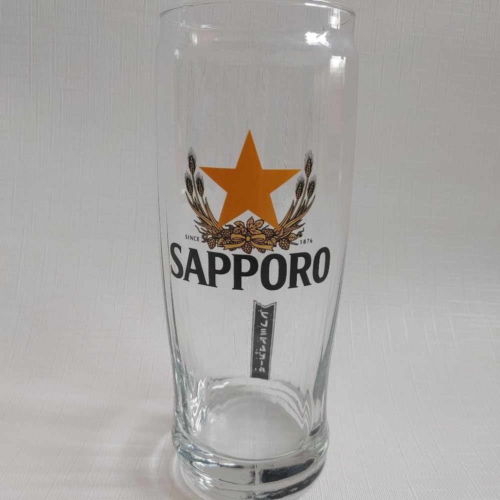 SAPPORO Pint Glass Japanese Beer GOLD STAR Beer Can Glass
